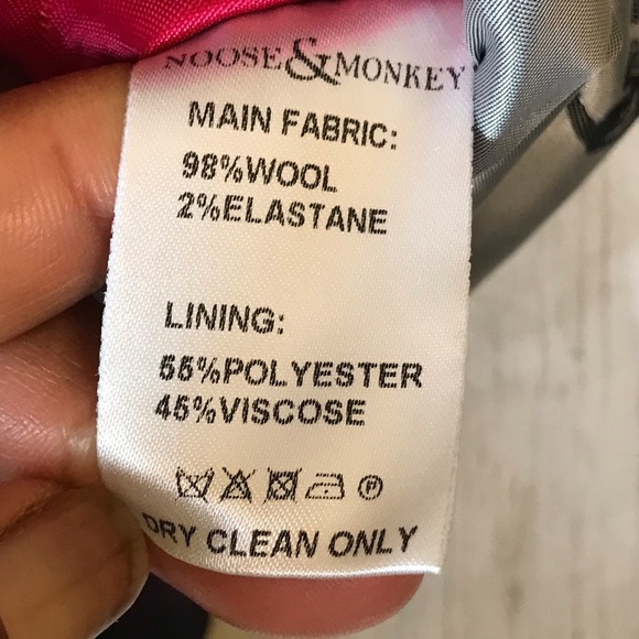 Noose & Monkey Ginsberg Plaid Double Breasted Waistcoat Vest Skull Print Back - Picture 13 of 16